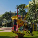A picture of a school playground.