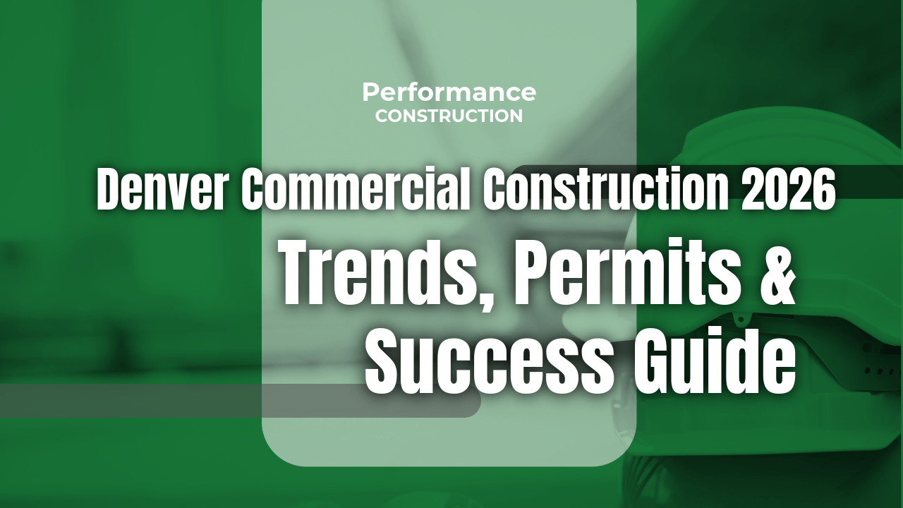 The thumbnail image for Performance Construction's blog titled Denver Commercial Construction in 2026: Trends, Permits & Success Guide