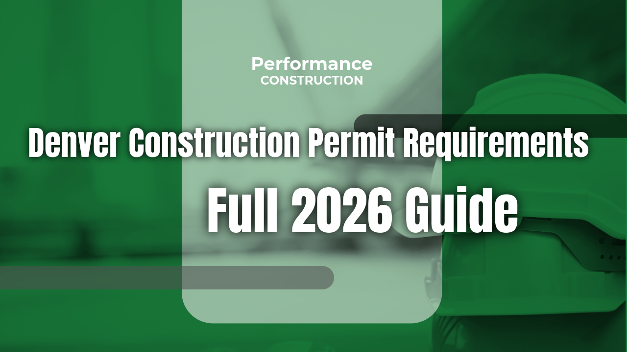 The thumbnail image for Performance Construction's blog titled Denver Construction Permit Requirements: Full 2026 Guide