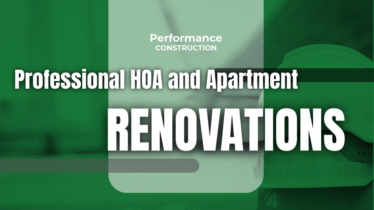 The thumbnail image for Performance Construction's blog titled professional HOA and apartment renovations.