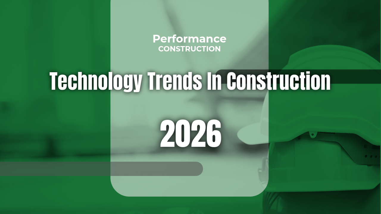 The thumbnail image for Performance Construction's blog titled Technology Trends in Commercial Construction: Building Smarter in 2026