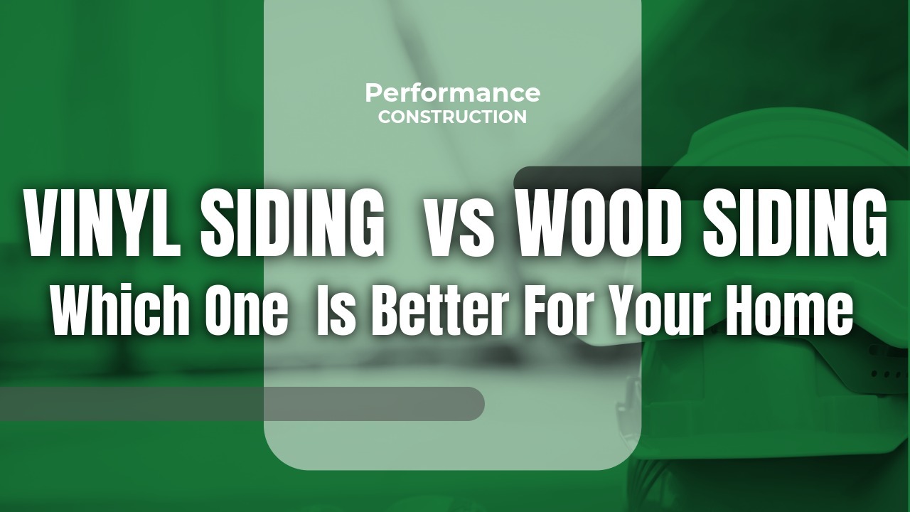 The thumbnail image for Performance Construction's blog titled Vinyl Siding vs Wood Siding.